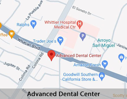 Map image for Family Dentist in Whittier, CA